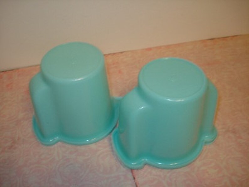 Vintage Tupperware Cream and Sugar Set Blue j Etsy