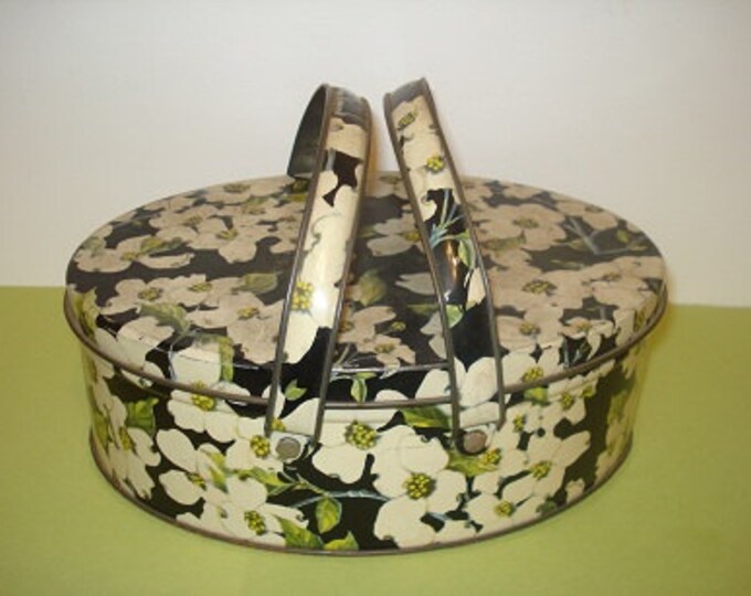 Vintage Metal Sewing Box B Etsy