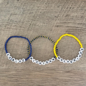 University of Michigan bracelets