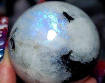 Rainbow Moonstone Crystal Sphere (60D)