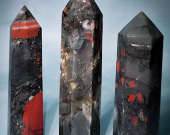 African Bloodstone Crystal Towers – Buyer’s Choice, Natural Bloodstone Points
