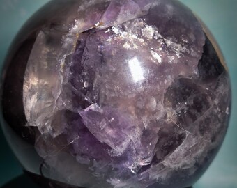 Natural Fluorite Sphere – Large Statement Crystal