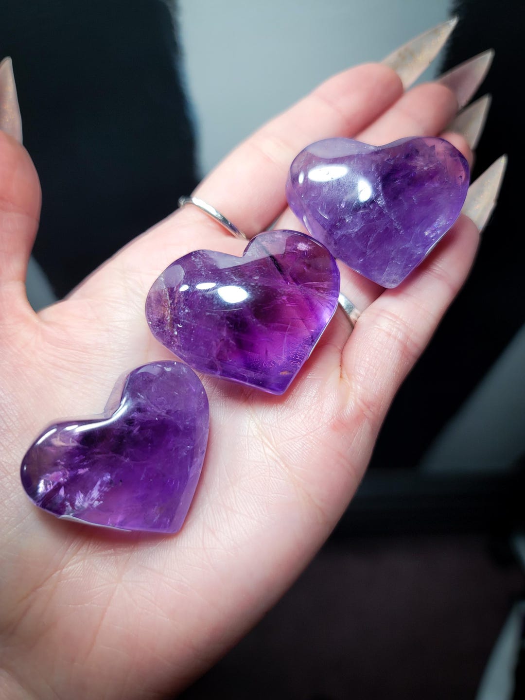 アメジストハート（複数選択） - Etsy 日本