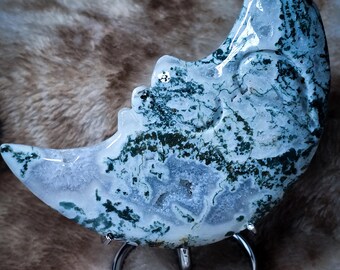 Moss Agate Moon
