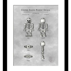 May include: A black and white patent drawing of a toy skeleton. The drawing shows the skeleton in different positions, including standing, sitting, and holding a sword. The patent number is D366,076 and the patent date is 9 January 1996.