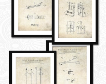 Vintage Veterinary Forceps Print | 1900 Patent Art | Gift for Veterinarian or Animal Doctor | Equine Clinic Decor | Farm Animal Care