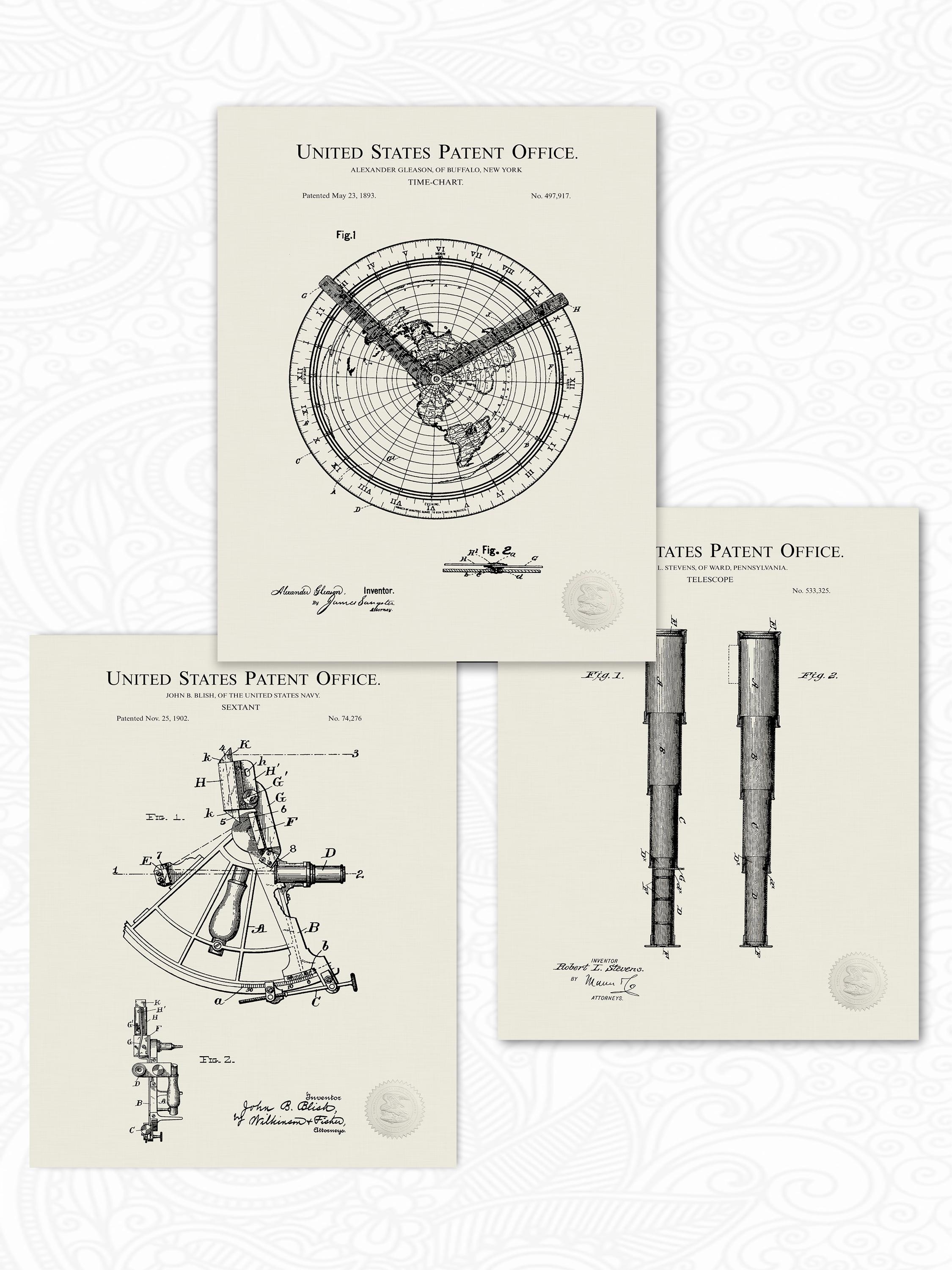 Nautical Navigation Collection | Antique Maritime Instruments Patents ...
