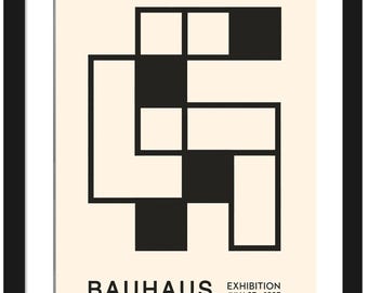 Minimalist Elegance | Reproduction of 1923 Bauhaus Exhibition Poster | Modern Home Decor | Gift for Art Lovers | Abstract Geometric Wall Art