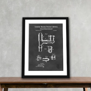 Vintage Hacksaw Patent Print | 1904 Tool Poster Art | Gift for Builder or Handyman | Garage Wall Decor | Retro Workshop Print