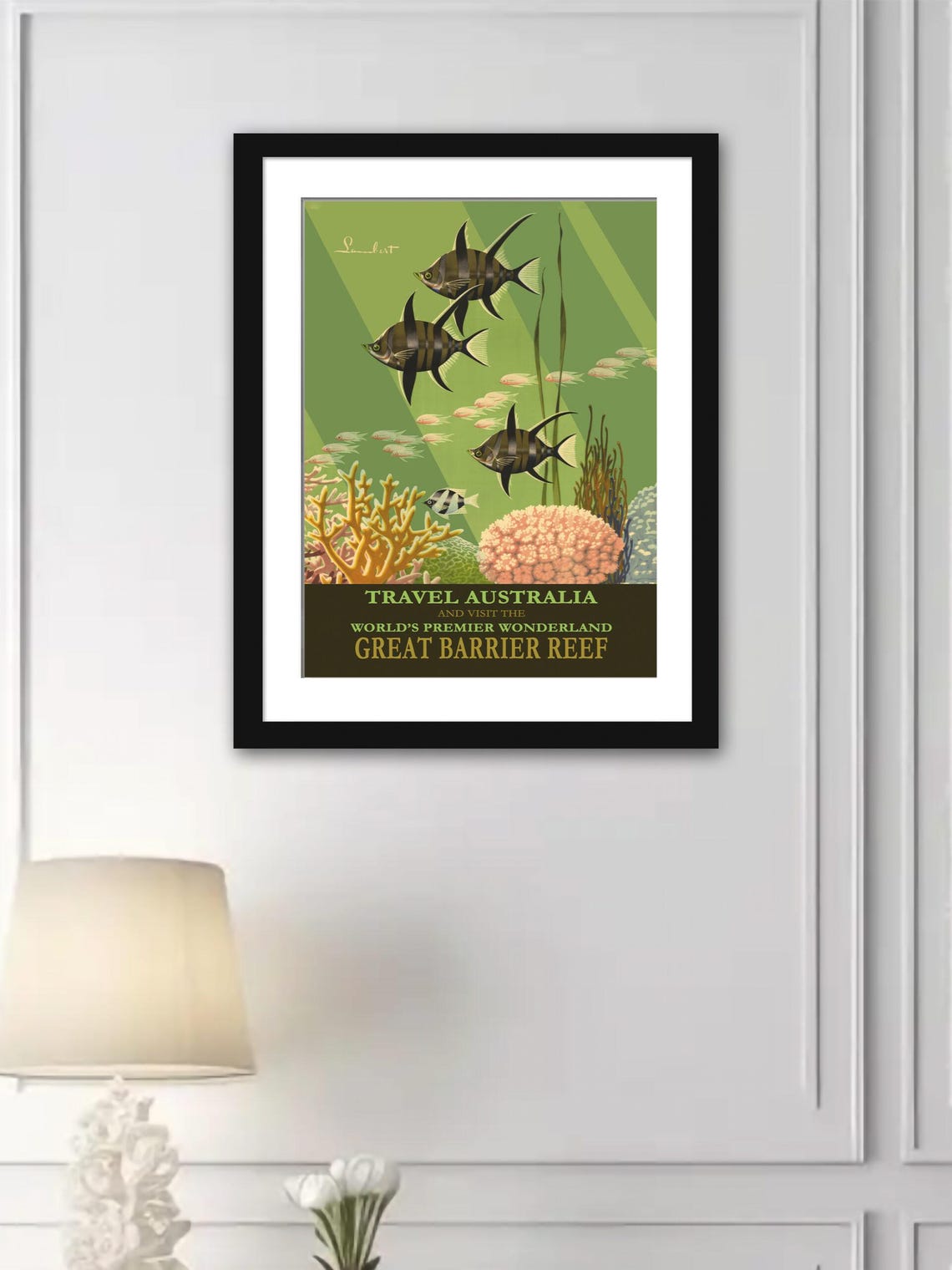 Great Barrier Reef Australia Marine Majesty | Reproduction of 1936 ...