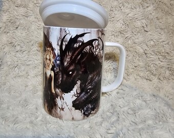 Beautiful Dragon coffee cup