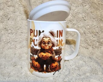 Beautiful fall coffee cup
