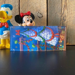 Green Aliens Christmas Tree Disneyland Map Wallet