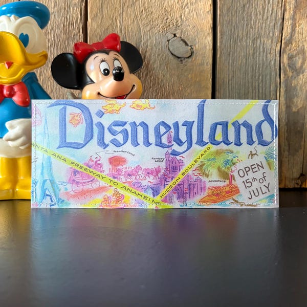 Disneyland Opening Day Disneyland Map Wallet