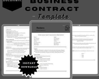 Modello di contratto aziendale modificabile: accordo tra dipendenti e partner Canva (PDF)