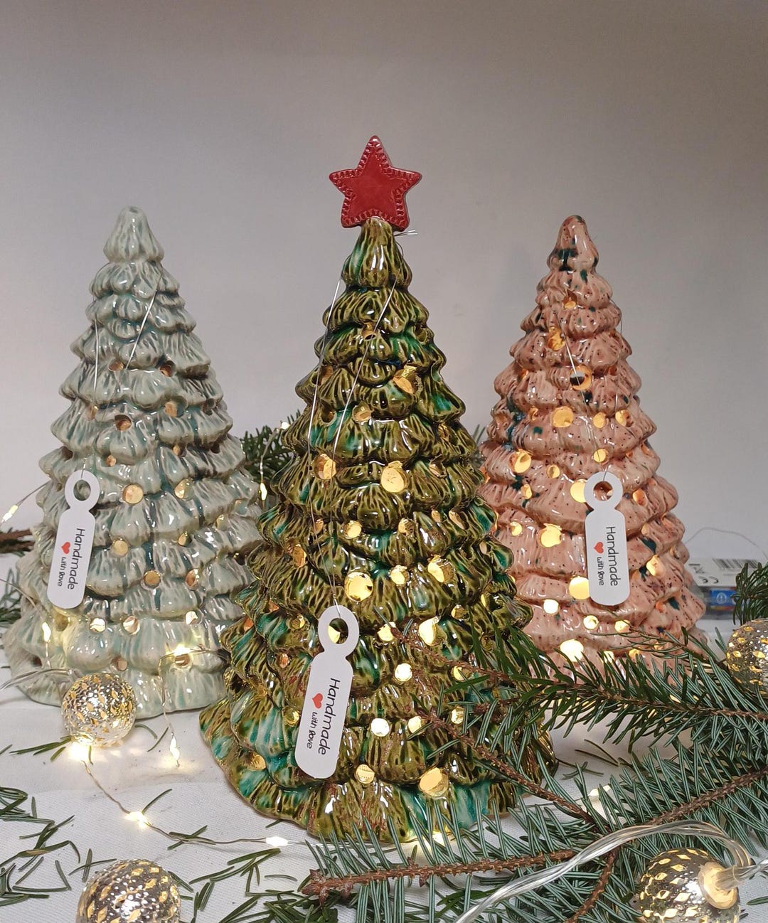 Weihnachten, Keramik Tannenbaum, Chrismasbaum, Weihnachtsbaum, Geschenk