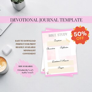 Printable Journal, Christian Journal, Daily Gratitude Journal, Bible ...