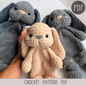 Snuggler Crochet PATTERN | PDF crochet pattern snuggle bunny | DIY amigurumi kids baby | Cute Crochet Pattern | Easy Crochet Pattern
