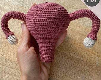 PATTERN Crochet Uterus | Midwife | Doula | Reproductive system model | amigurumi toy PDF tutorial