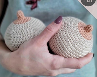 PATTERN Crochet Breast-Boobie | Midwife | Doula | Breastfeeding teaching aid | amigurumi toy PDF tutorial