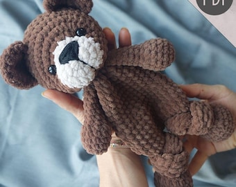 Snuggler Bear Crochet PATTERN | PDF crochet pattern teddy bear | DIY amigurumi kids baby | Cute Crochet Pattern | Easy Crochet Pattern