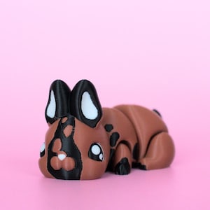 Flexi Bunny, Fidget Palz, Jouet agité imprimé en 3D, Articulation des animaux agités, Lapin, Cottagecore, Pâques, Lapin mignon, Lapin de Pâques