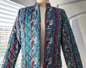 Paisley Print Pykettes Quilted Cotton Jacket