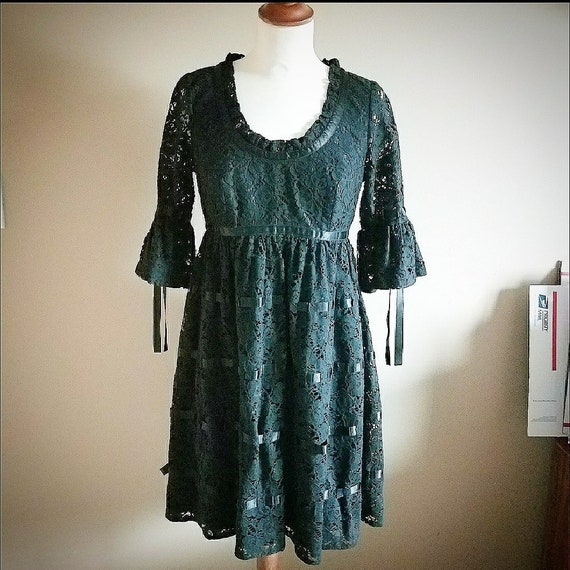 Betsy Johnson Baby Doll Black Lace Goth Dress | Etsy