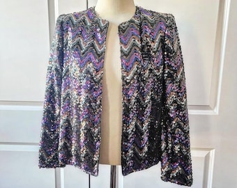 Open Sequins Jacket