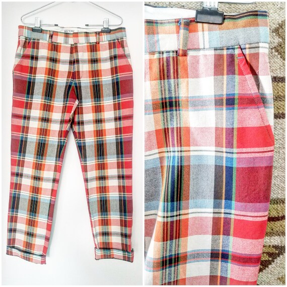 Multi Color Plaid Mr Turk Golf Pants