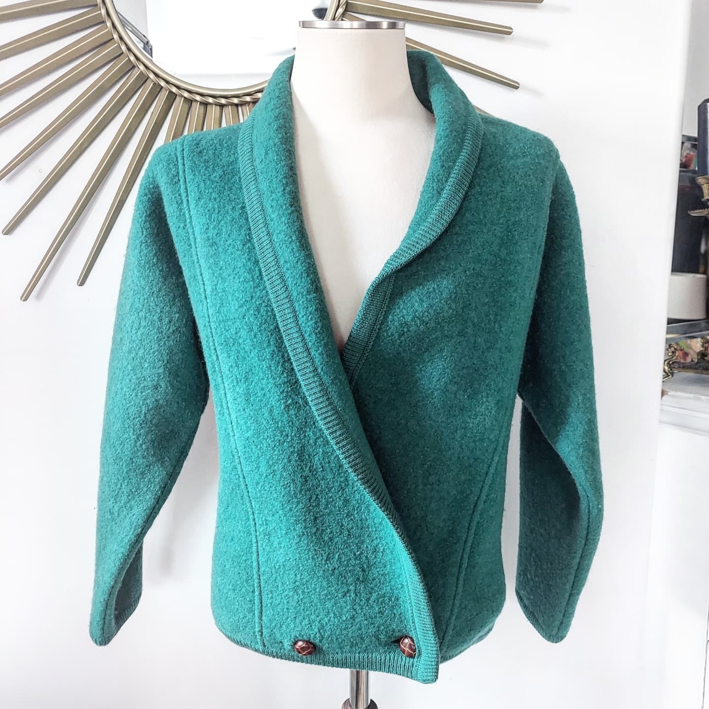 Gorgeous Bright Green Wool Wrap 