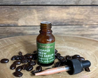 Suero para ojeras e hinchazón / Aceite natural para ojos / Copper Brew