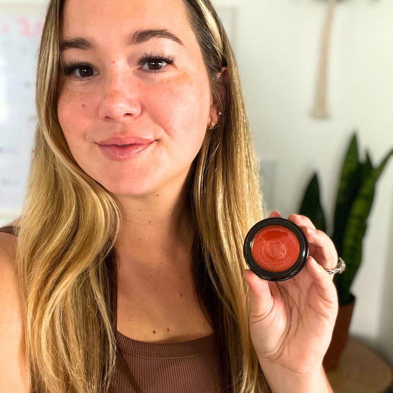 Natural Lip & Cheek Tint | Tallow-Based Cream Blush | Sonoran Sunrise image 2