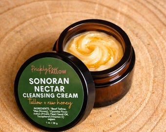 Tallow Cream Cleanser for Dry & Sensitive Skin | Non-Toxic Face Cleanser | Sonoran Nectar