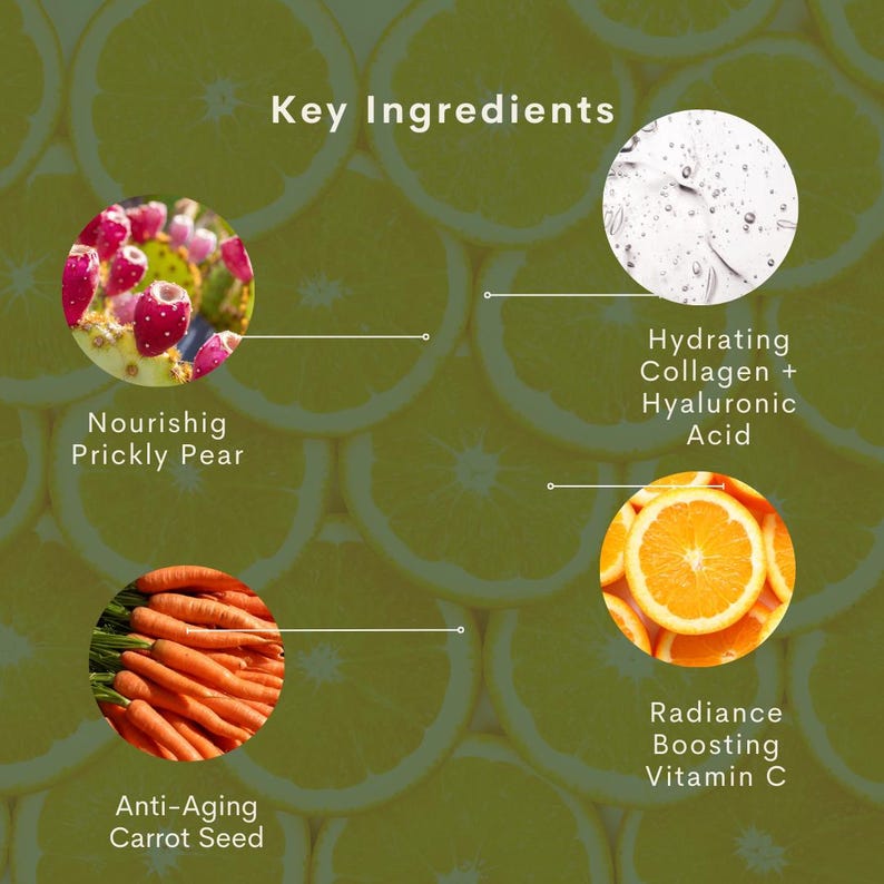 Vitamin C Serum | Brightening & Hydrating Facial Oil | Prickly Pear and Rose Hip image 4