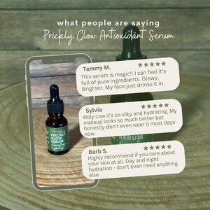 Vitamin C Serum | Brightening & Hydrating Facial Oil | Prickly Pear and Rose Hip image 2