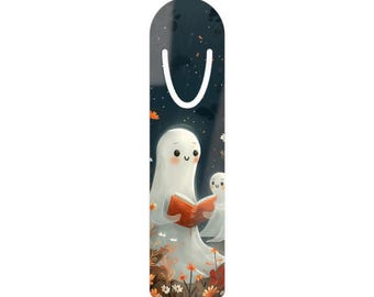 Ghost Bookmark: Spooky Book Lover Gift, Halloween Accessory