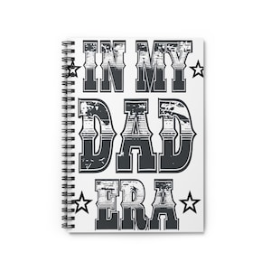 Vintage Dad Era Spiral Notebook - Ruled Line, Journal, Diary, Writing Notebook, Retro Gift for Writers, 90s Inspired Stationery