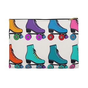 Colorful Roller Skate Accessory Pouch | Perfect for Skaters, Bridesmaids, and Gifts | Fun Retro Style | Organize Your Essentials