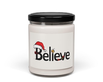 Believe Weihnachtskerze | Duftende Sojakerze