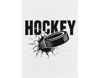 Hockey Rally Towel, Sports Towel, Game Day Gear, Fan Towel, Hockey Gift, Team Merchandise