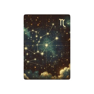 Carte da gioco Zodiac Virgo Poker, regalo astrologico, giochi di carte, mazzo di tarocchi, arte delle costellazioni, tema oroscopo