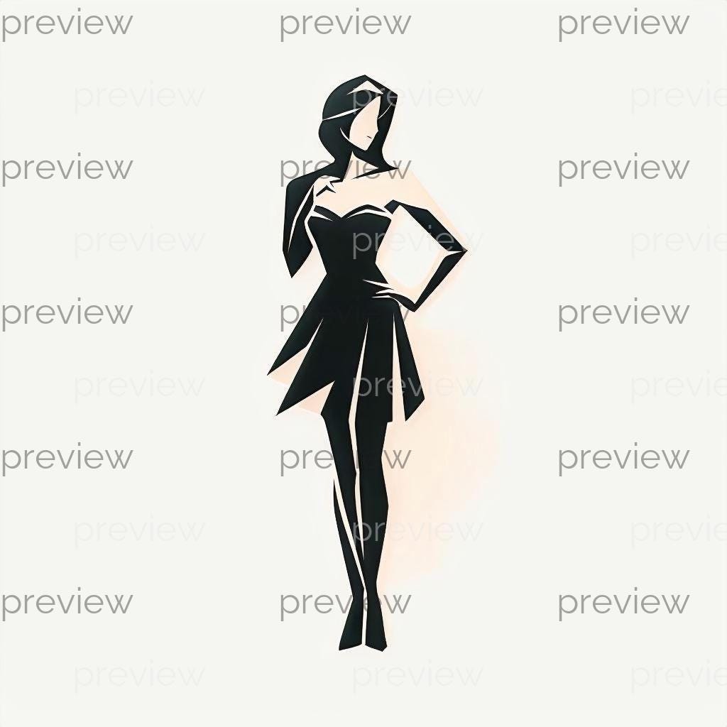 silhouette woman dress In Dresses Vectors Vector Art & Graphics Elegant Woman Silhouette in Dress