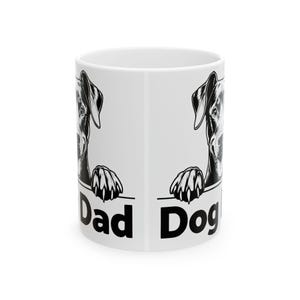 Hund Papa Keramiktasse | Geschenk für Tierliebhaber, Vatertagskaffeetasse, Hundebesitzer-Tasse, lustiges Tiergeschenk, anpassbare Haustiergeschenke