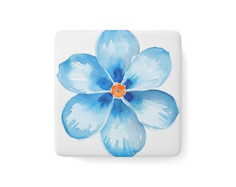Charming Floral Porcelain Magnet, Perfect Gift for Home Decor, Refrigerator Art, Kitchen Accessory, Mother's Day Decoration