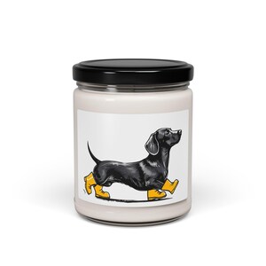 Dachshund Walking Scented Soy Candle, Dog Lover Gift, Home Decor, Pet-Themed Candle, Cozy Atmosphere, Birthday, Celebration