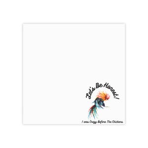 Let's Be Honest Rooster Post-it Note Pads | Funny Chicken Notepad