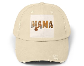Mama Distressed Cap, Trendy Hat for Moms, Gift for Mother's Day, Casual Everyday Wear, Summer Accessory, Stylish Unisex Cap