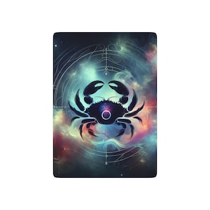 Dierenriem kanker speelkaarten, horoscoop tarotkaartspel, astrologisch kaartspel, cadeau Kreeft, benodigdheden pokeravond
