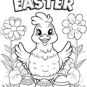 Fröhliche Küken und Ostereier Frohe Ostern Digital Paper Download für Geschenkpapier und druckbare Papieraktivitäten